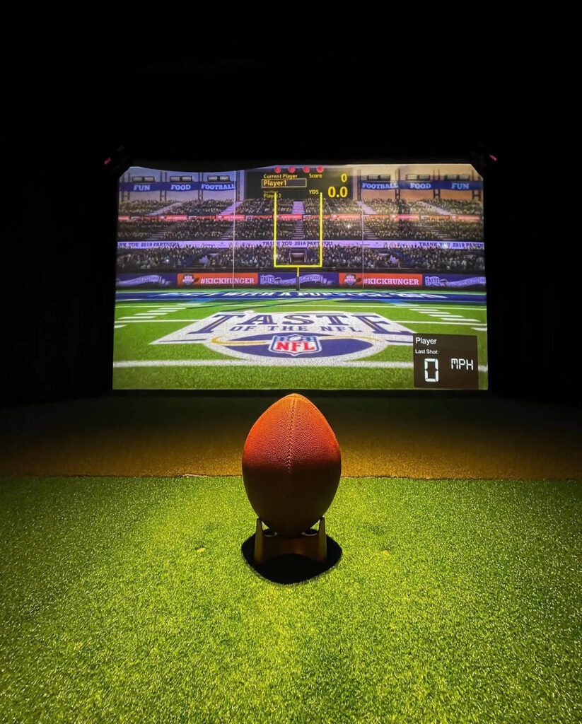 Football Field Goal Kicking Simulator at the Clubhouse in Spearfish